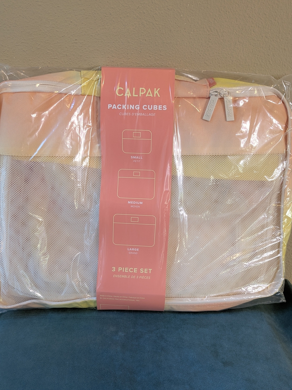 CALPAK Pink Sorbet Packing Cubes - 3 Piece Set